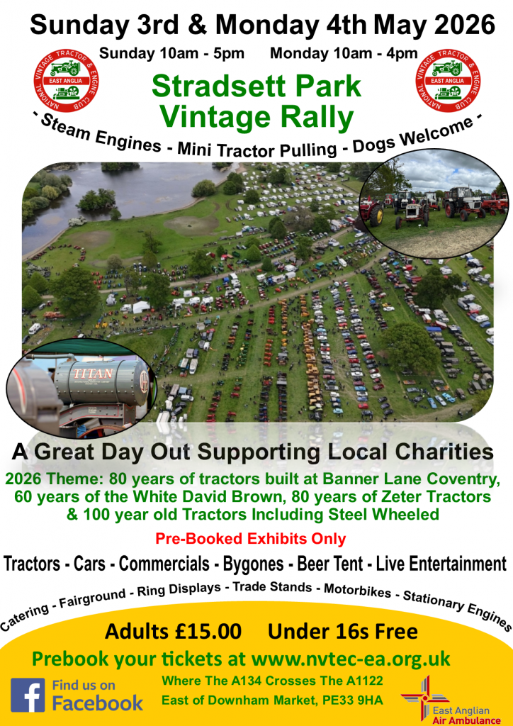 Stradsett Vintage Rally 2026 - Vintage Engine Enthusiast