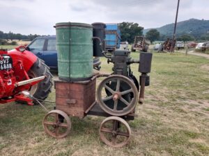 Lister CS diesel engine sat on a pre 1911 Lister trolley