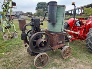 Lister CS diesel engine sat on a pre 1911 Lister trolley