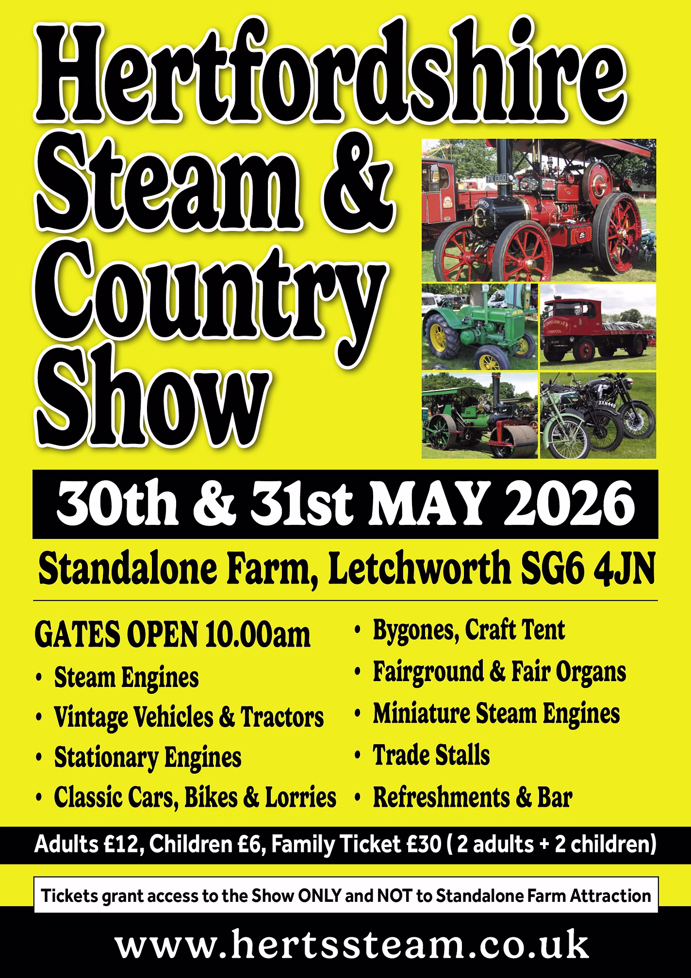 Hetfordshire Steam & Country Show 2026 - Vintage Engine Enthusiast