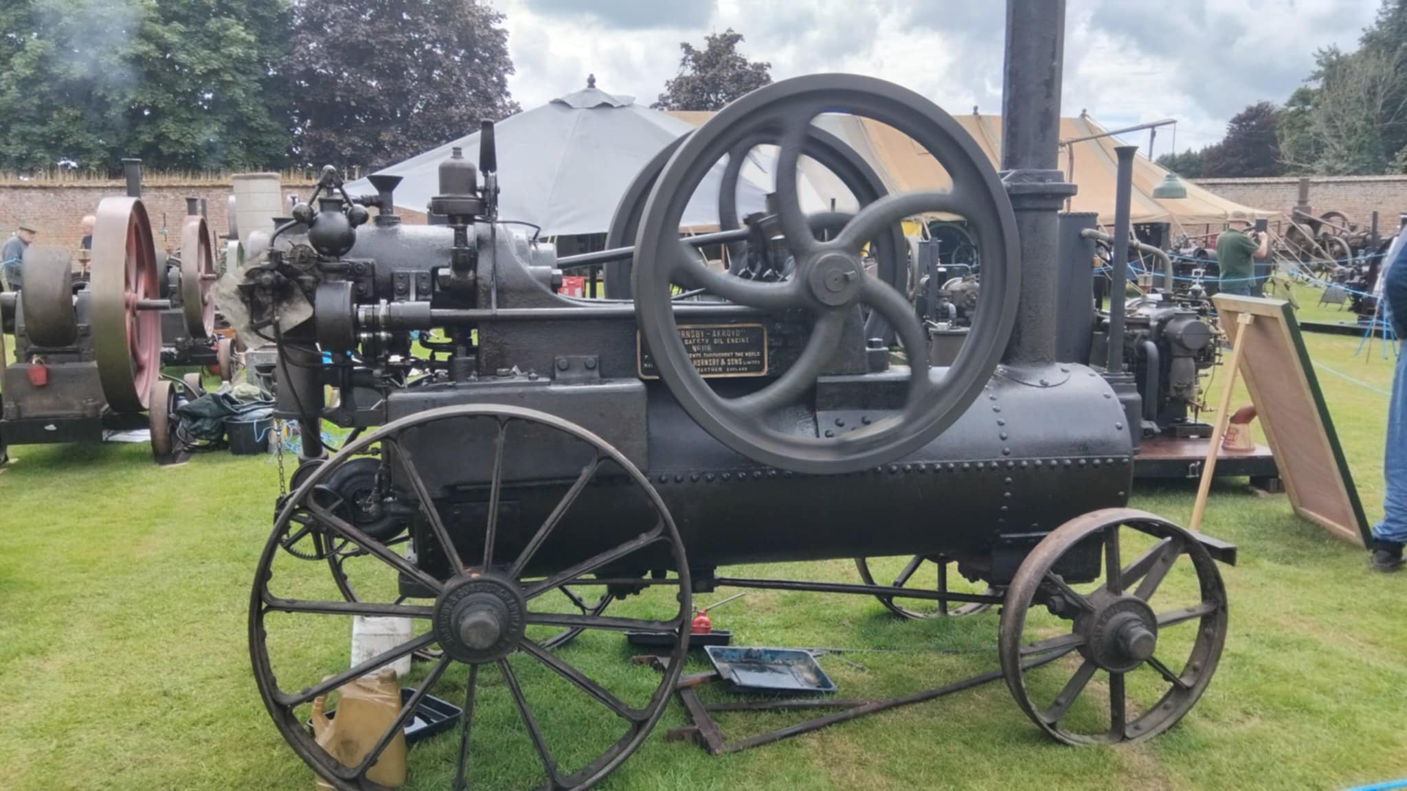 Hornsby Ackroyd portable oil engine No.118 at Power & Machinery of the Past at Breamore House 2024 Ackroyd Gathering - Vintage Engine Enthusiast