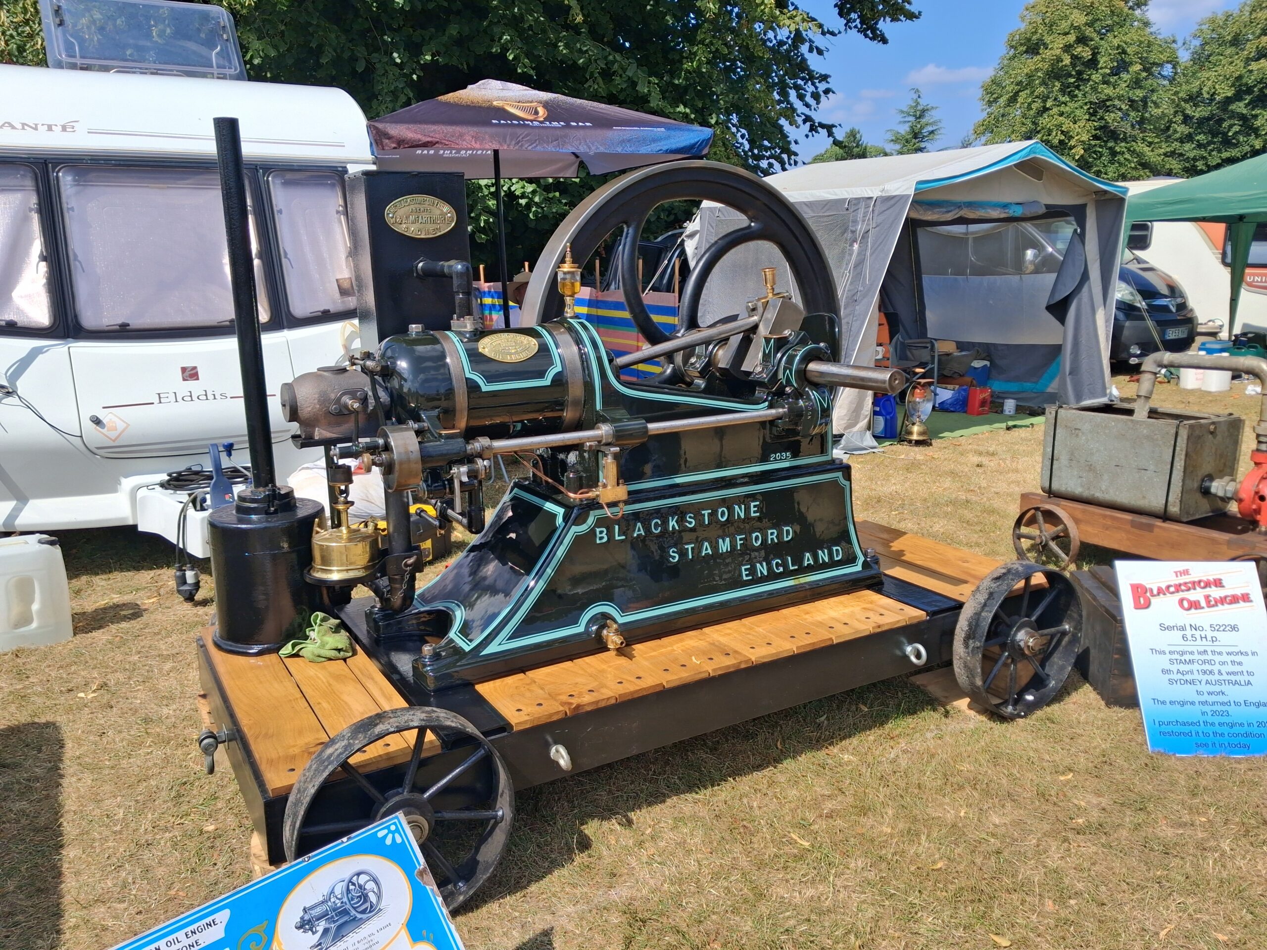 Astle Park Traction Engine Rally - Blackstone Oil Engine - Vintage Engine Enthusiast