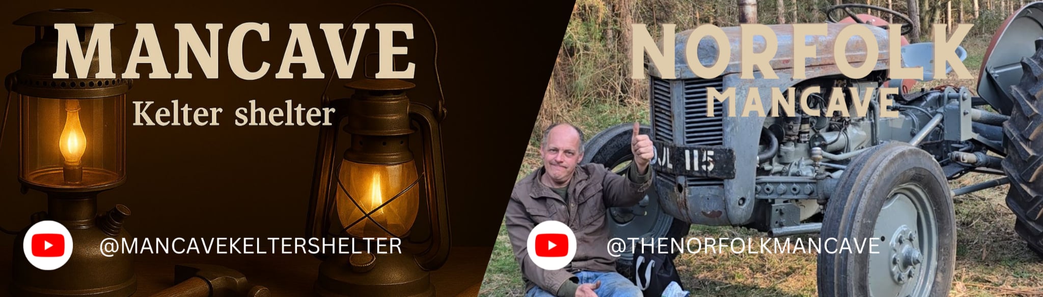 Norfolk ManCave Cover Photo - Official Merch - Vintage Engine Enthusiast