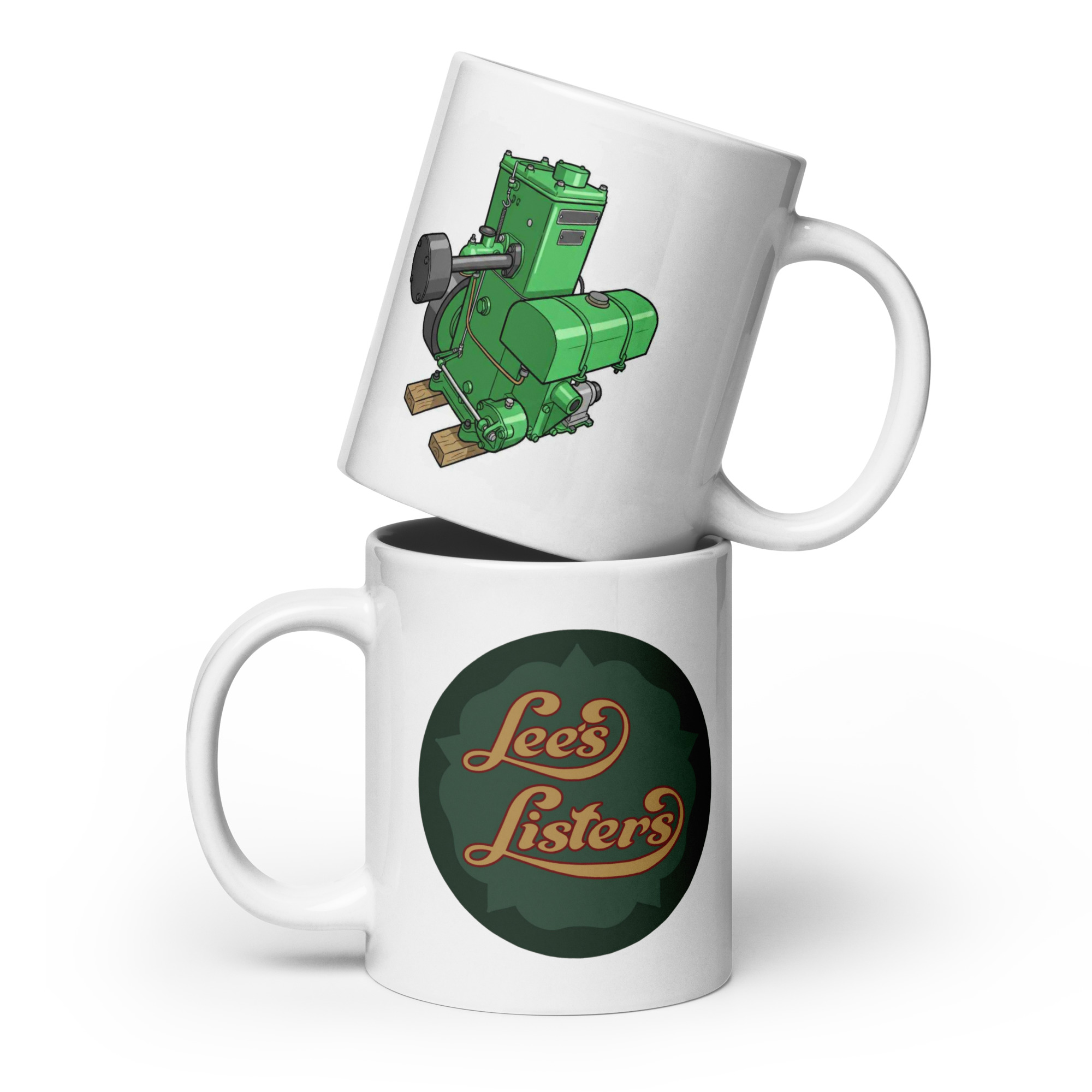 Lee's Listers Official White glossy mug - Image 3