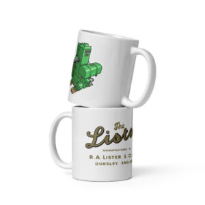 Lister D Type Spec 10 Stationary Engine White glossy mug