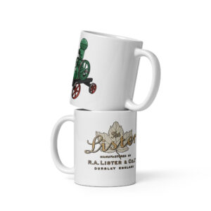 Lister NC Hopper Cooled Stationary Engine White glossy mug