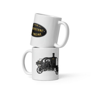 10hp Blackstone Portable Oil Engine White glossy mug