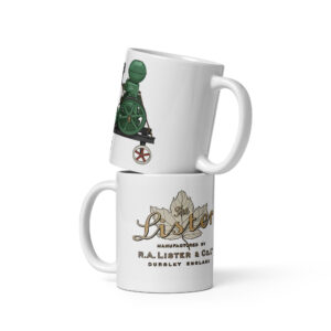 Lister LC Hopper Cooled Stationary Engine White glossy mug