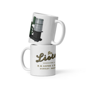 Lister CS Diesel Stationary Engine White glossy mug